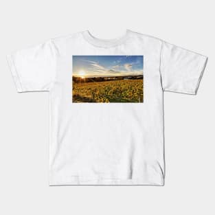 Sunset over Grape Orchards - Lake Constance Kids T-Shirt